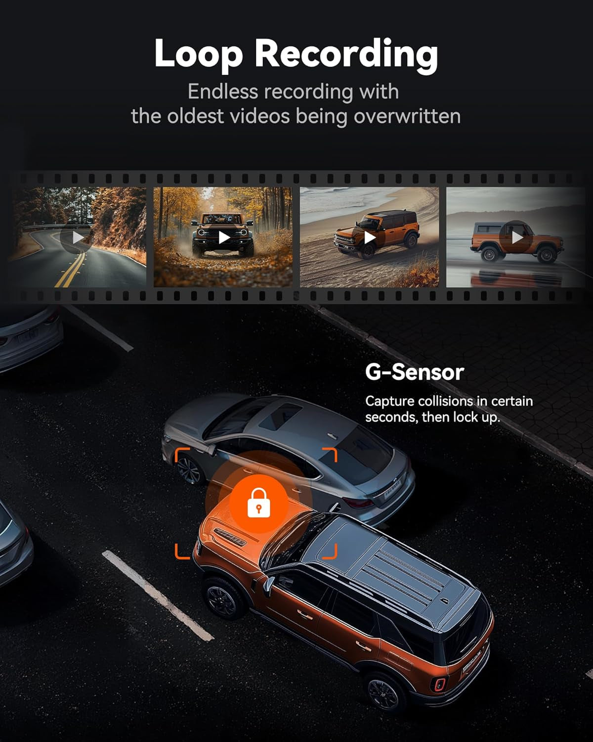 G840S 12" 4K Mirror Dash Cam Backup Camera, 5.8Ghz Wifi Smart Rearview Mirror for Cars & Trucks, Front and Rear View Dual Cameras, Night Vision, Parking Assistance, Included 32GB Card & GPS