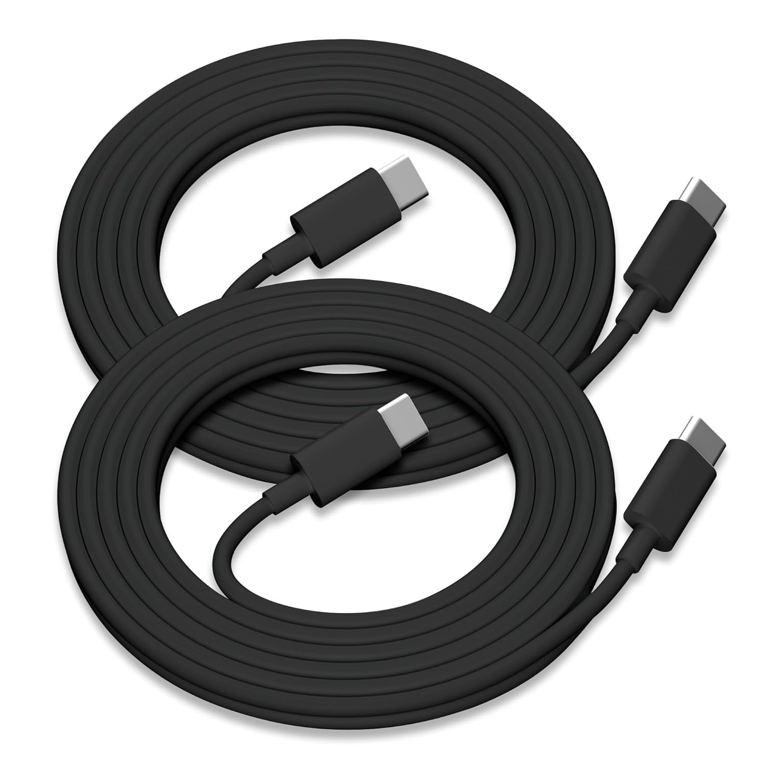 2Pack for Apple USB C to USB C Charging Cable 6Ft 60W,Long Type C to C Fast Charger Cord,For Iphone 16 E/17/Air/15/Pro/Plus/Pro Max,For Macbook Pro/Air,For Ipad Pro12.9/11In,Air 4/5,Mini 6/7 - Black