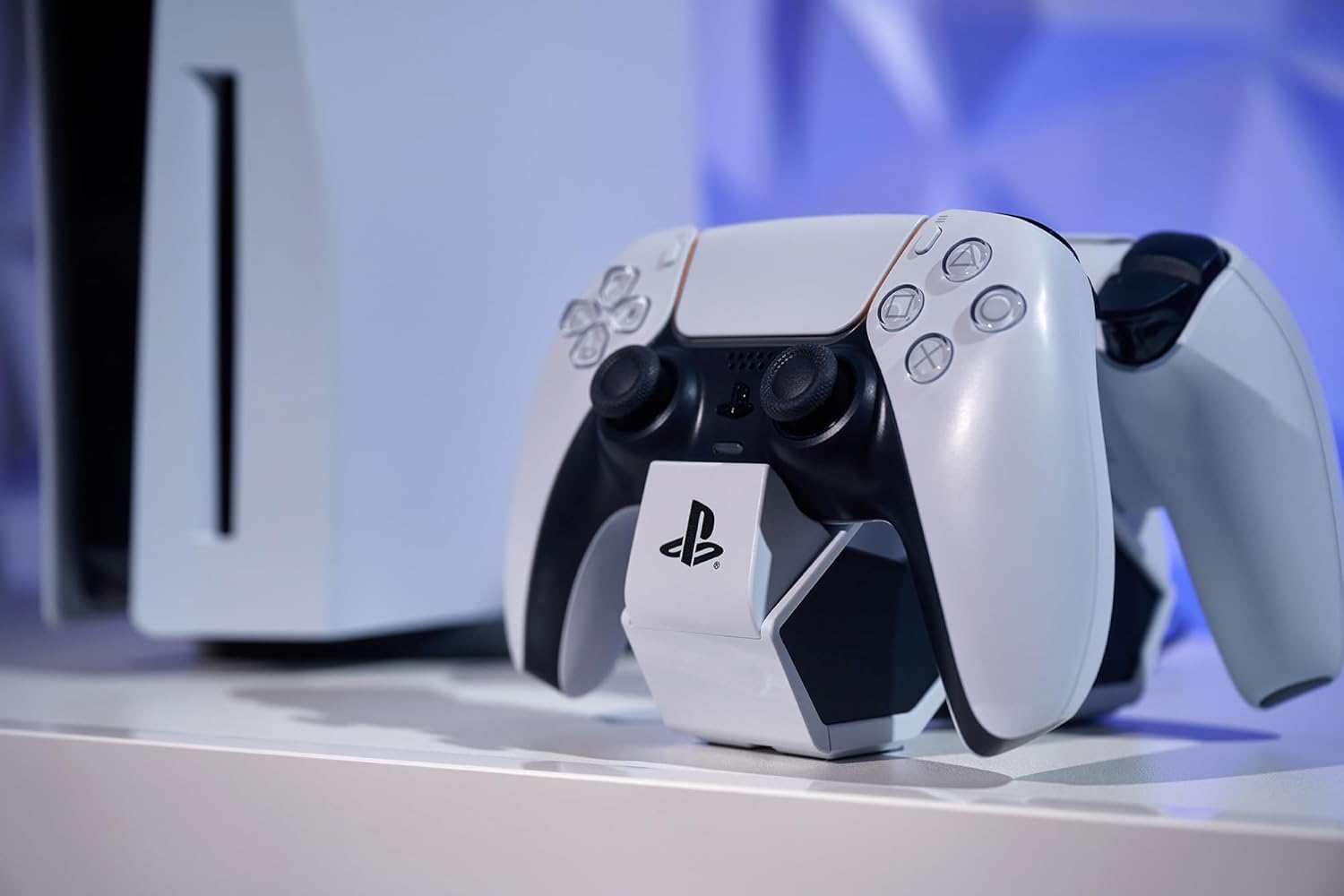 Effortlessly Charge and Showcase Your DualSense Controllers with the Official PS5 Twin Charging Station