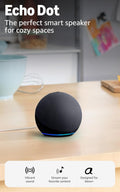 Echo Dot (Newest Model) - Immerse Yourself in Vibrant Sound with Alexa, Perfect for Any Space, Charcoal Finish