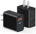 Power Up with the 20W Dual Port USB C Wall Charger - Fast Charging Adapter for iPhone 17/16/15/14/13/12 & More - 2 Pack in Sleek Black