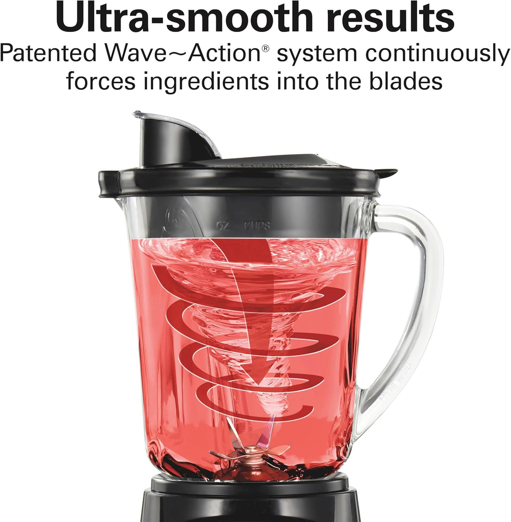 Unleash Your Culinary Creativity with the Power Elite Blender - 40 Oz Glass Jar, 12 Functions, and 700 Watts of Blending Power in Sleek Black