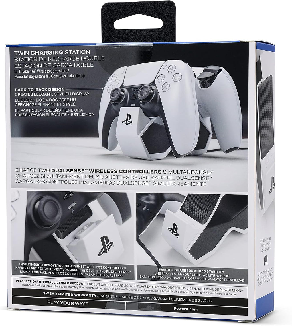 Effortlessly Charge and Showcase Your DualSense Controllers with the Official PS5 Twin Charging Station