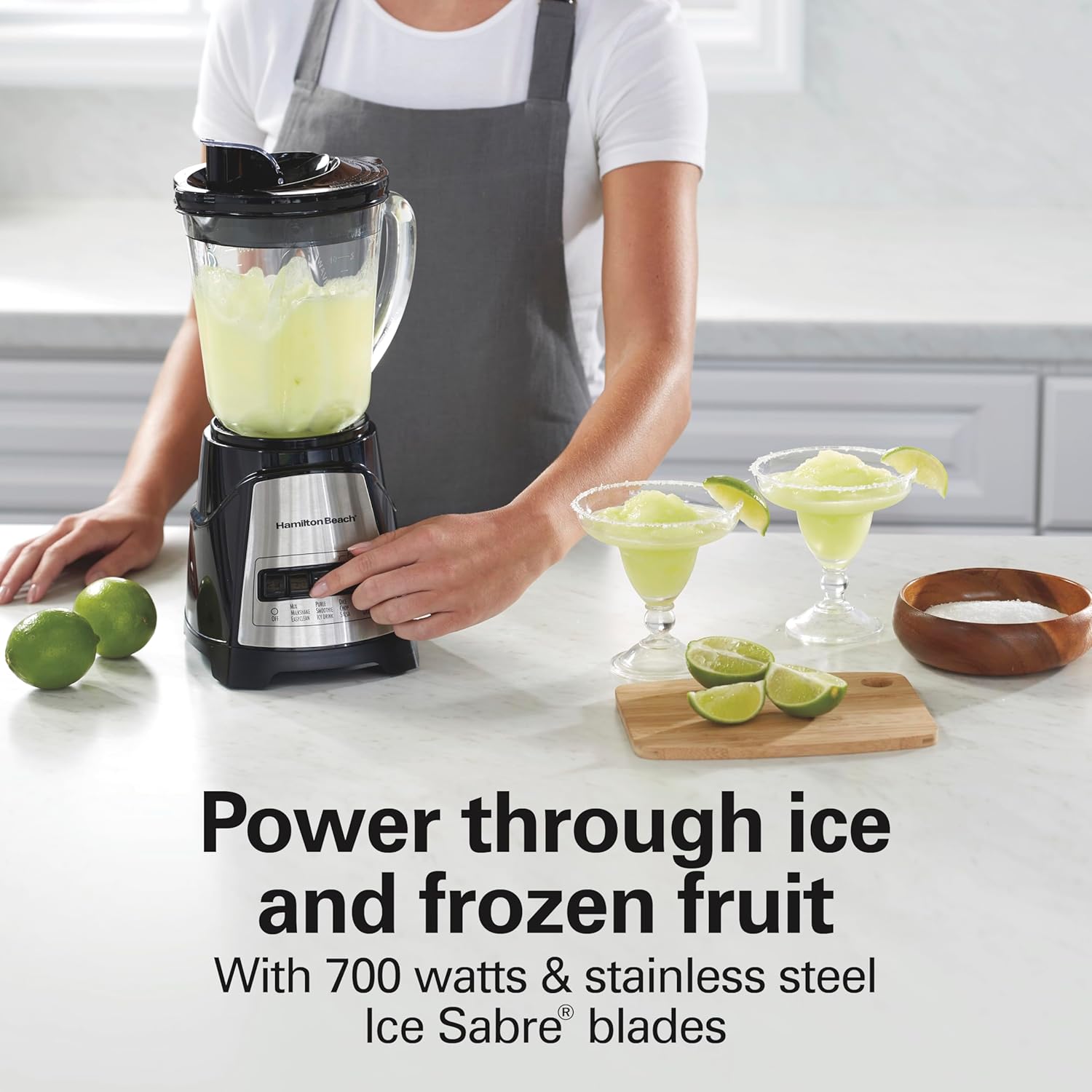 Unleash Your Culinary Creativity with the Power Elite Blender - 40 Oz Glass Jar, 12 Functions, and 700 Watts of Blending Power in Sleek Black