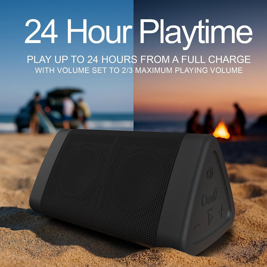OontZ Angle 3 (4th Gen) - Powerful Portable Bluetooth Speaker with 12W Stereo Sound, 24-Hour Playtime, Rich Bass, 100-Foot Wireless Range, and Waterproof Design for Home, Outdoor, and Travel