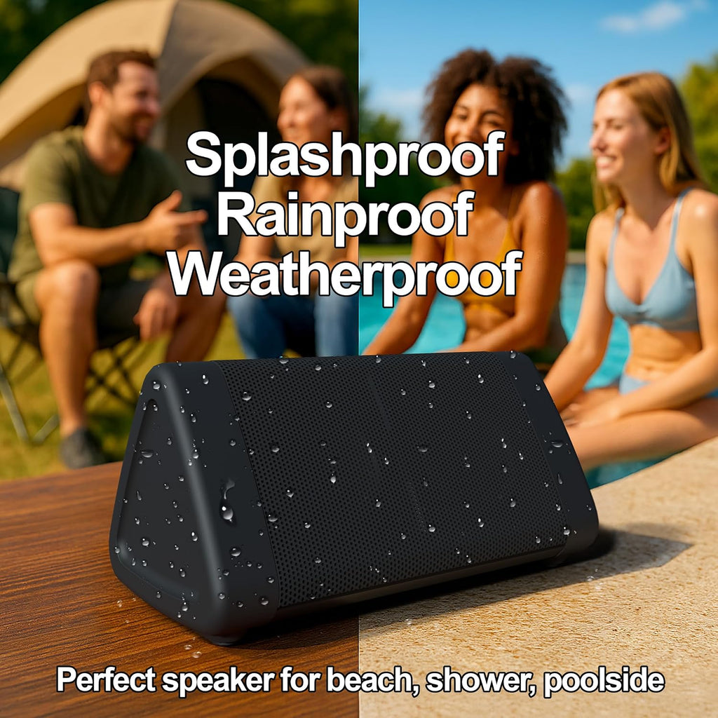 OontZ Angle 3 (4th Gen) - Powerful Portable Bluetooth Speaker with 12W Stereo Sound, 24-Hour Playtime, Rich Bass, 100-Foot Wireless Range, and Waterproof Design for Home, Outdoor, and Travel