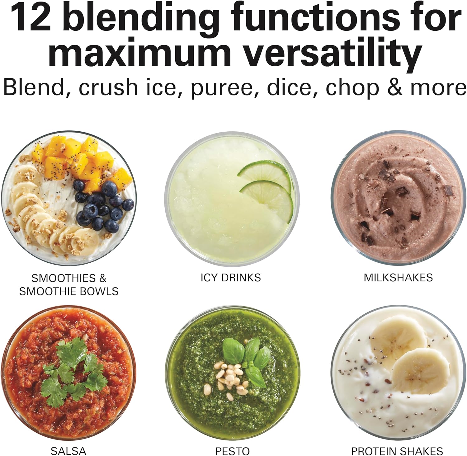 Unleash Your Culinary Creativity with the Power Elite Blender - 40 Oz Glass Jar, 12 Functions, and 700 Watts of Blending Power in Sleek Black
