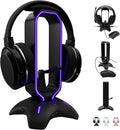 Elevate Your Gaming Experience with the Ultimate RGB Headset Stand - Featuring Mouse Bungee and USB Hub for a Sleek and Organized Setup